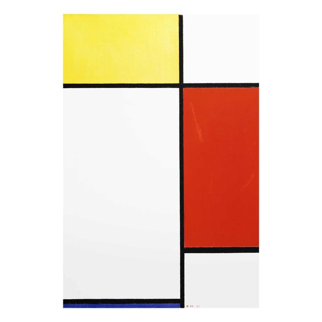 Obrazy na szkle abstrakcja Piet Mondrian - Kompozycja I