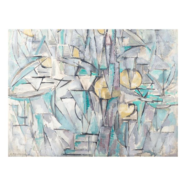 Obrazy na szkle abstrakcja Piet Mondrian - Kompozycja X