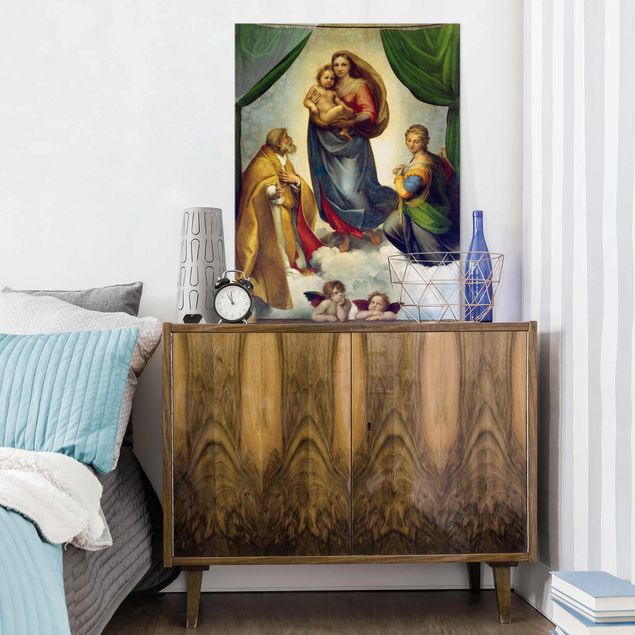Obrazy na szkle portret Raffael - Madonna Sykstyńska