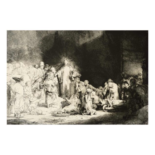 Obrazy pies Rembrandt van Rijn - Chrystus uzdrawia chorych