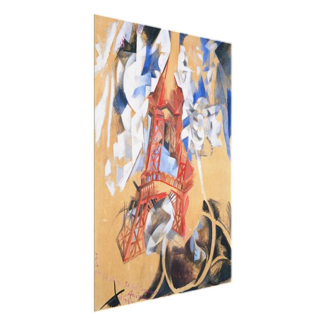 Obrazy na szkle artyści Robert Delaunay - Wieża Eiffla