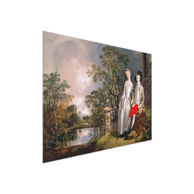 Nowoczesne obrazy do salonu Thomas Gainsborough - Heneage Lloyd i jego siostra