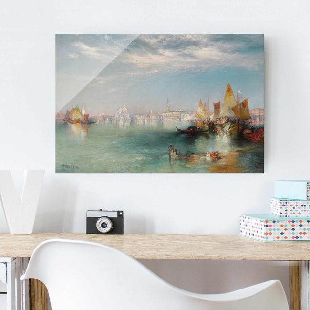 Obrazy na szkle architektura i horyzont Thomas Moran - Wielki Kanał Wenecki