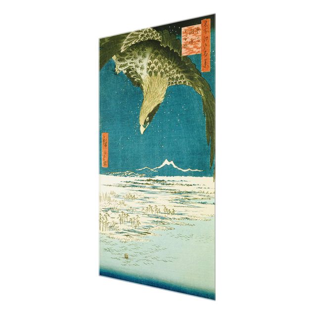 Obrazy na szkle zwierzęta Utagawa Hiroshige - Sto tysięcy równin Subo