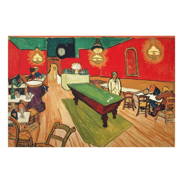 Obrazy na szkle artyści Vincent van Gogh - Nocna kawiarnia w Arles
