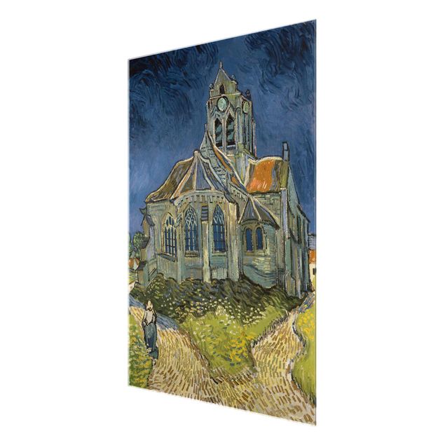 Obrazy na szkle artyści Vincent van Gogh - Kościół w Auvers-sur-Oise