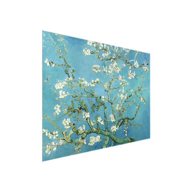Obrazy na szkle poziomy Vincent van Gogh - Kwiat migdałowca
