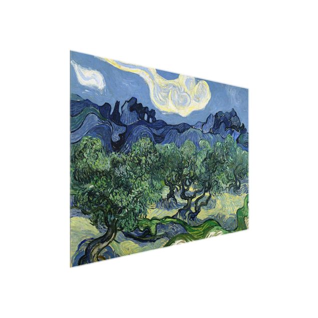 Obrazy na szkle poziomy Vincent van Gogh - Drzewa oliwne