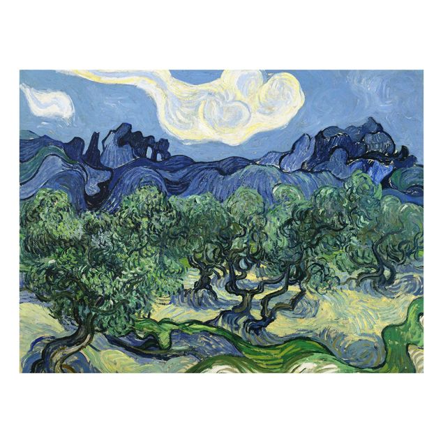 Obrazy na szkle artyści Vincent van Gogh - Drzewa oliwne