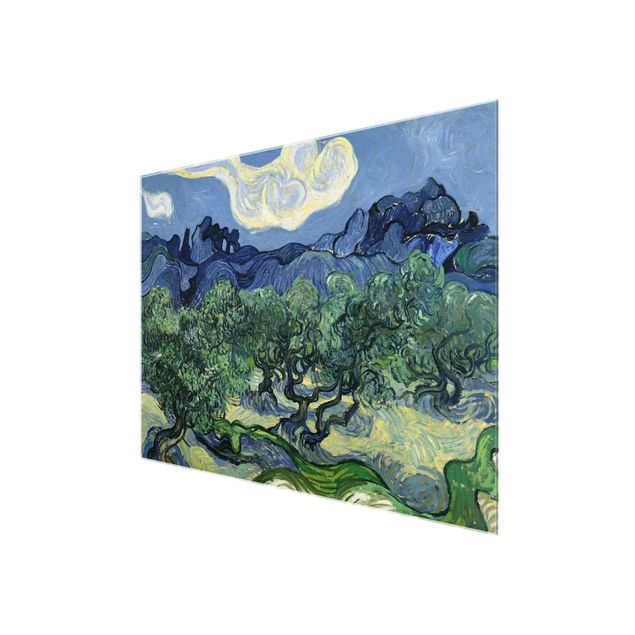 Obrazy na szkle krajobraz Vincent van Gogh - Drzewa oliwne