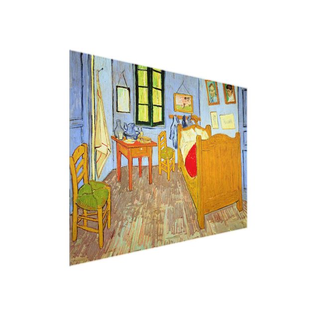 Obrazy na szkle poziomy Vincent van Gogh - Sypialnia w Arles