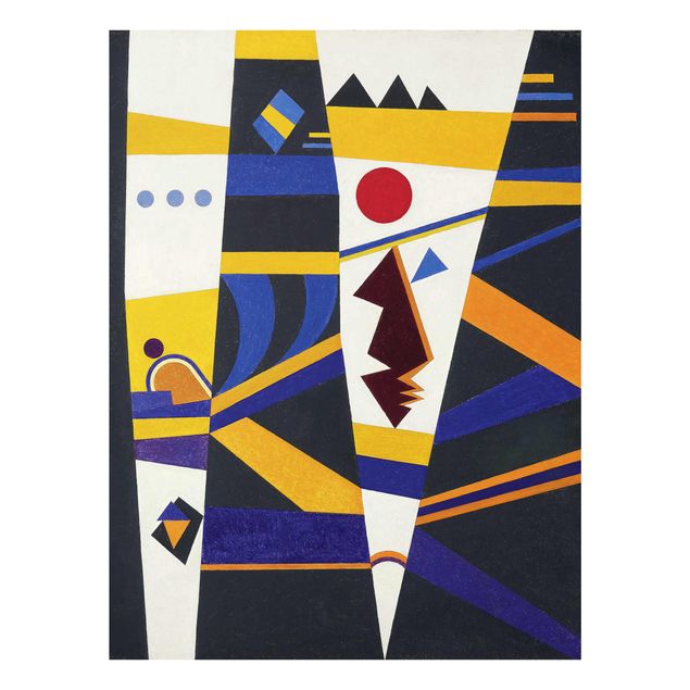 Obrazy na szkle abstrakcja Wassily Kandinsky - oprawa