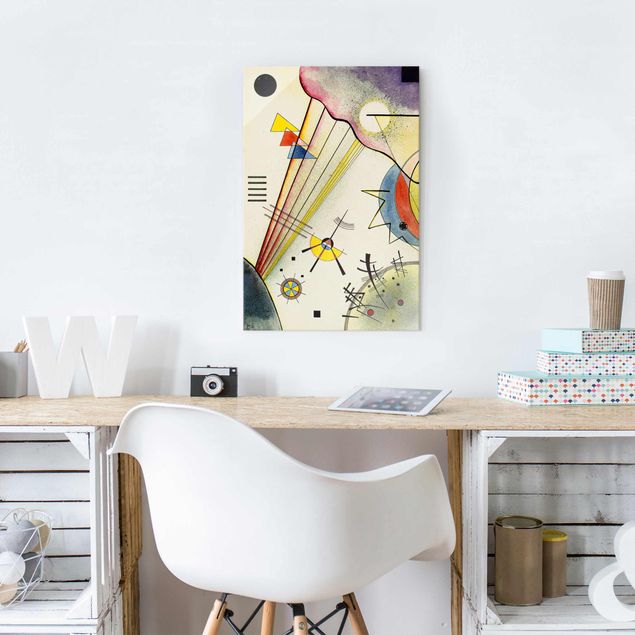 Obrazy na szkle portret Wassily Kandinsky - Jasne połączenie