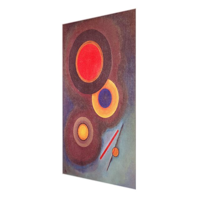 Nowoczesne obrazy do salonu Wassily Kandinsky - Kręgi i linie