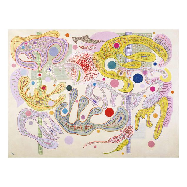 Obrazy na szkle abstrakcja Wassily Kandinsky - Kapryśne formy