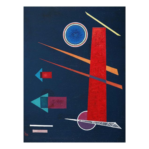 Obrazy na szkle abstrakcja Wassily Kandinsky - Mighty Red