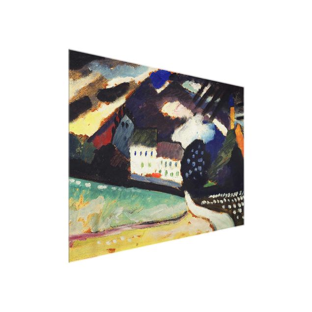 Obrazy na szkle artyści Wassily Kandinsky - Zamek i kościół