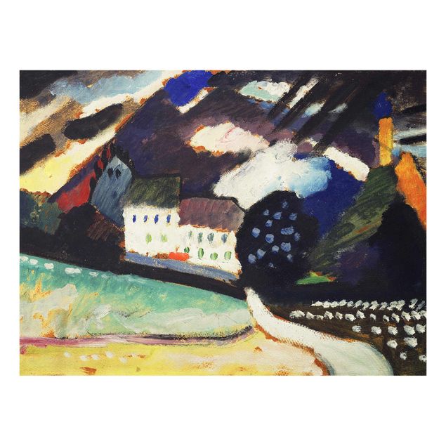 Obrazy na szkle abstrakcja Wassily Kandinsky - Zamek i kościół
