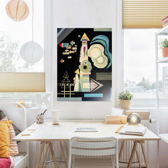Obrazy na szkle portret Wassily Kandinsky - Strzałki