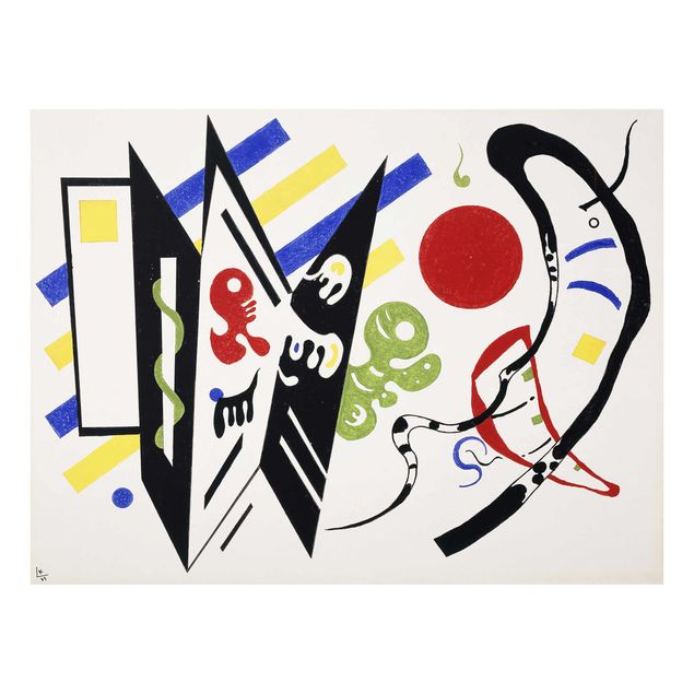 Obrazy na szkle abstrakcja Wassily Kandinsky - Reciproque