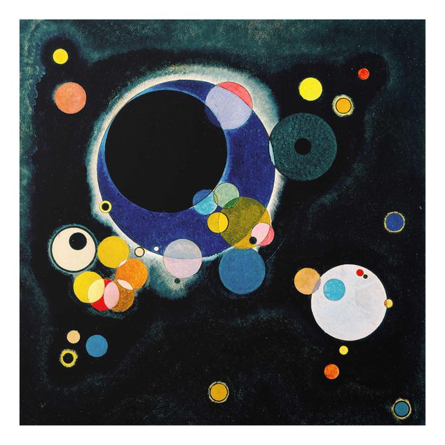 Obrazy na szkle abstrakcja Wassily Kandinsky - Szkicowanie okręgów