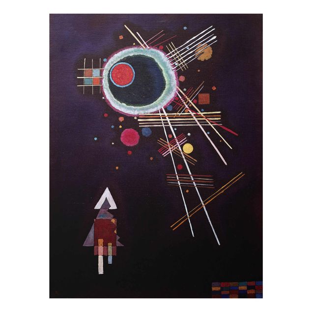 Obrazy na szkle abstrakcja Wassily Kandinsky - Linie promieniste