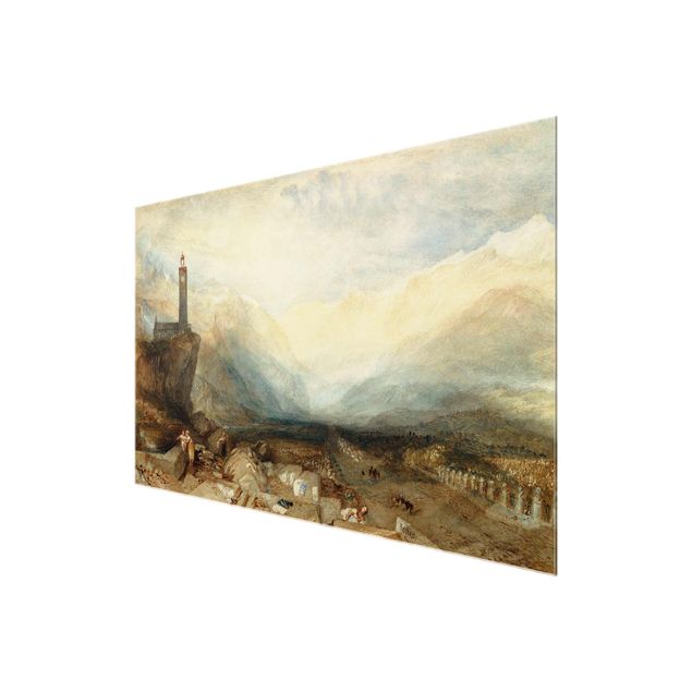 Obrazy na szkle krajobraz William Turner - Przełęcz Splügen