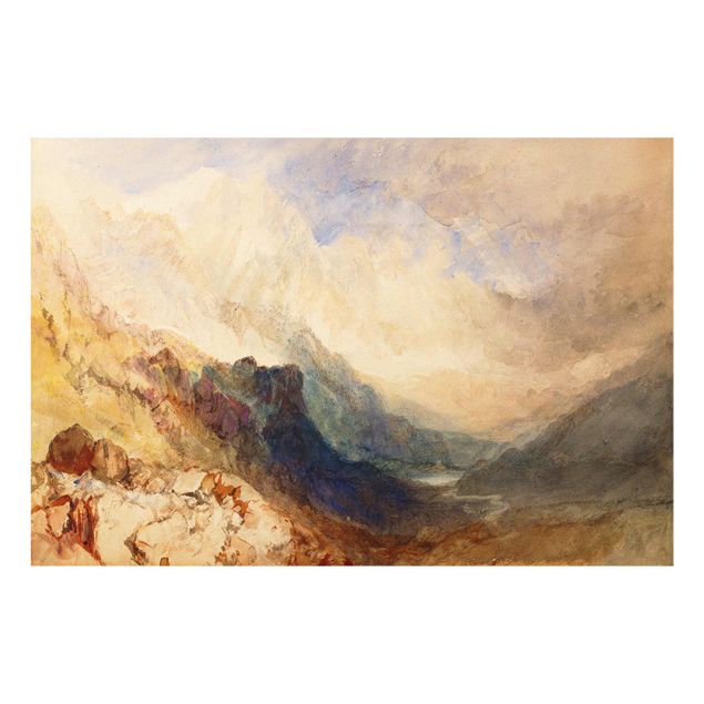 Obrazy na szkle góra William Turner - Dolina Aosty
