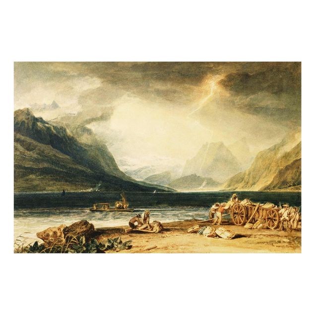 Obrazy na szkle artyści William Turner - Jezioro Thun