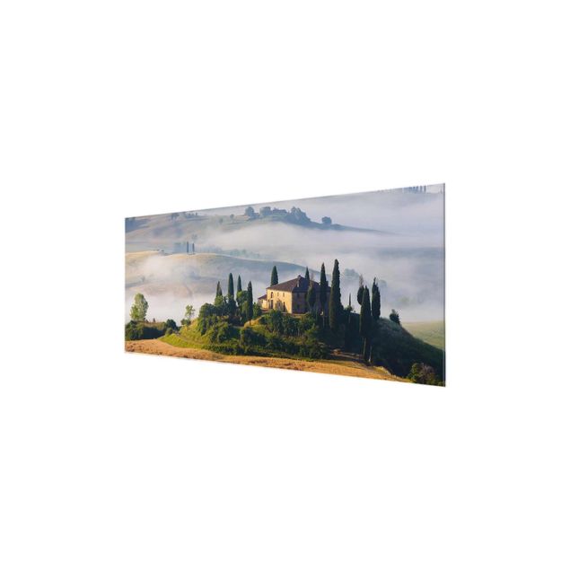 Obrazy krajobraz Posiadłość wiejska w Toskanii