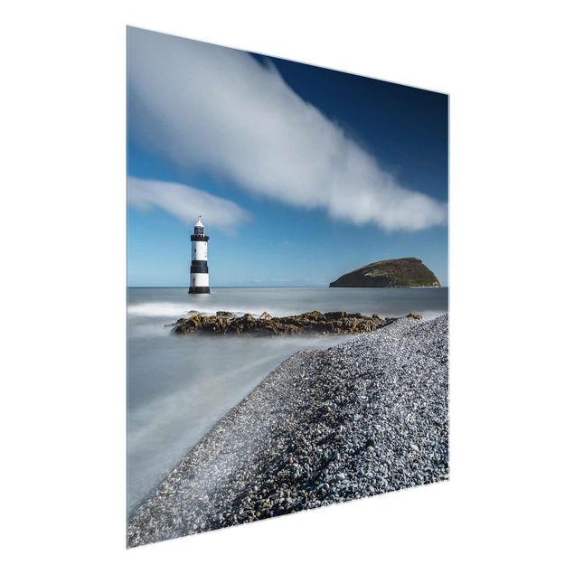 Obrazy na szkle krajobraz Latarnia morska w Walii