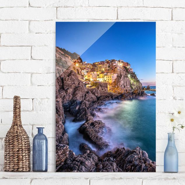 Obrazy na szkle architektura i horyzont Manarola Cinque Terre
