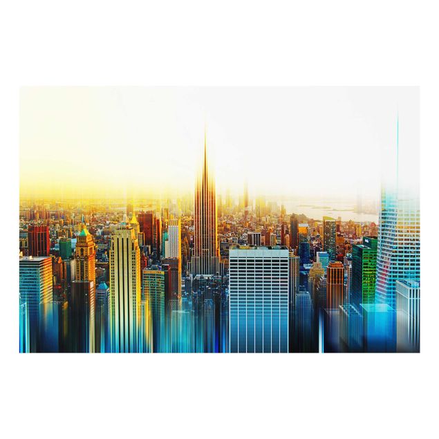 Obrazy na szkle poziomy Manhattan Streszczenie