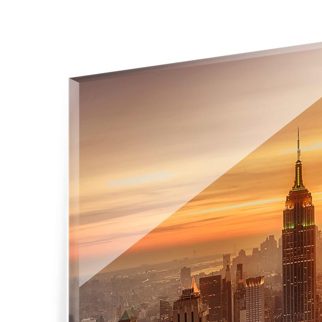 Obrazy Nowy Jork Manhattan Skyline Wieczorny nastrój