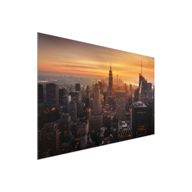 Obrazy Nowy Jork Manhattan Skyline Wieczorny nastrój