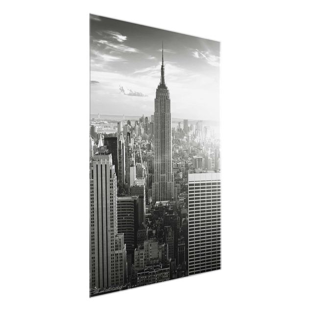 Obrazy na szkle portret Manhattan Skyline