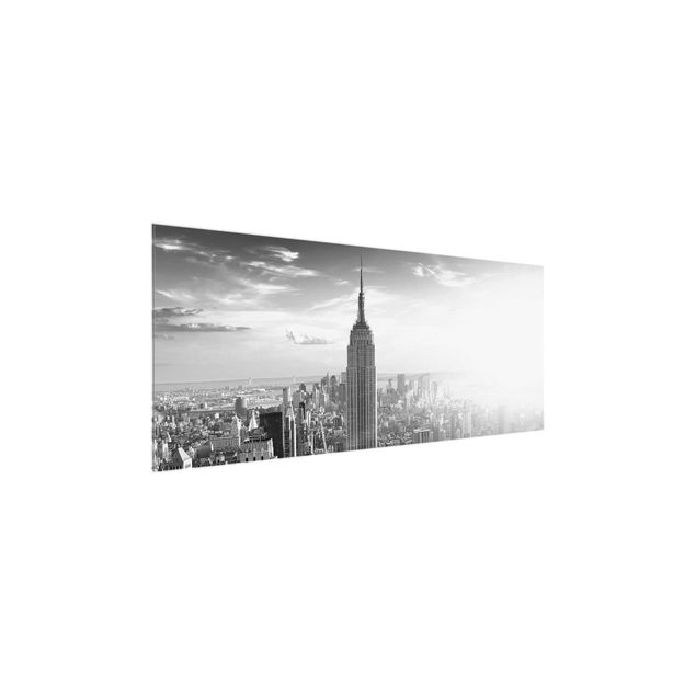 Obrazy na szkle panorama Manhattan Skyline