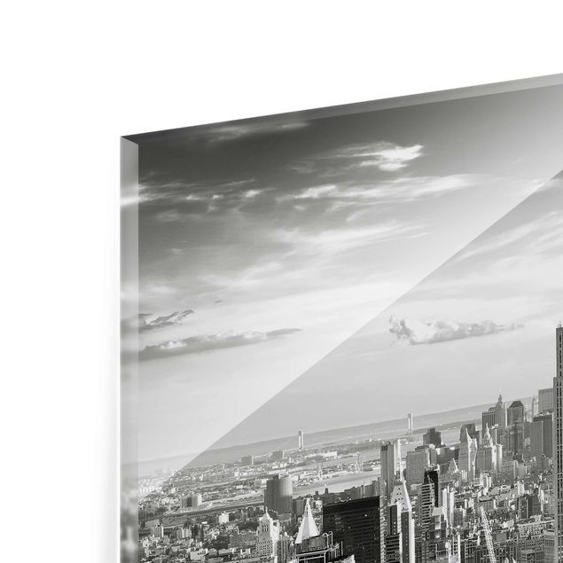 Czarno białe obrazy Manhattan Skyline