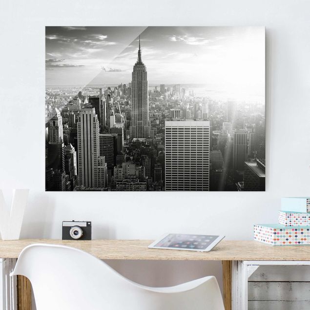 Obrazy na szkle architektura i horyzont Manhattan Skyline