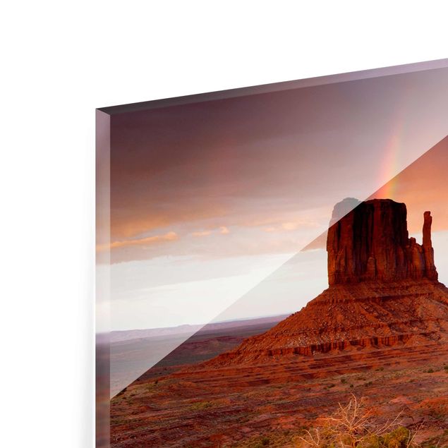 Obrazy góry Monument Valley o zachodzie słońca