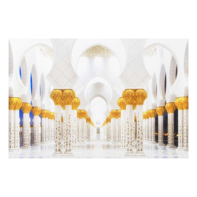 Obrazy do salonu Meczet w złocie