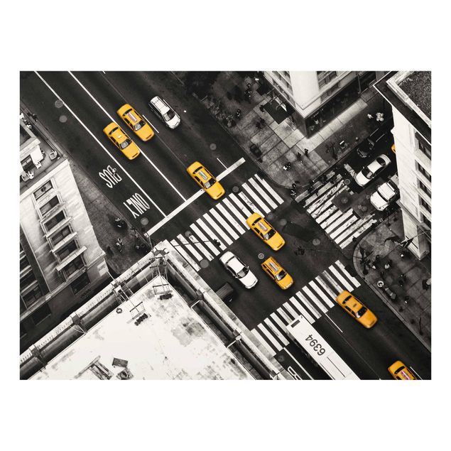 Obrazy na szkle poziomy Taksówki w Nowym Jorku