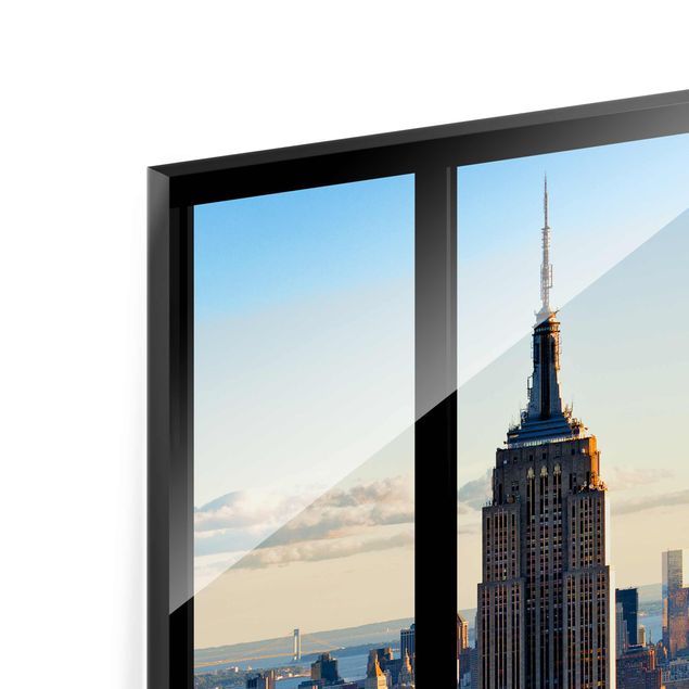 Obrazy nowoczesne Nowy Jork Widok z okna na Empire State Building