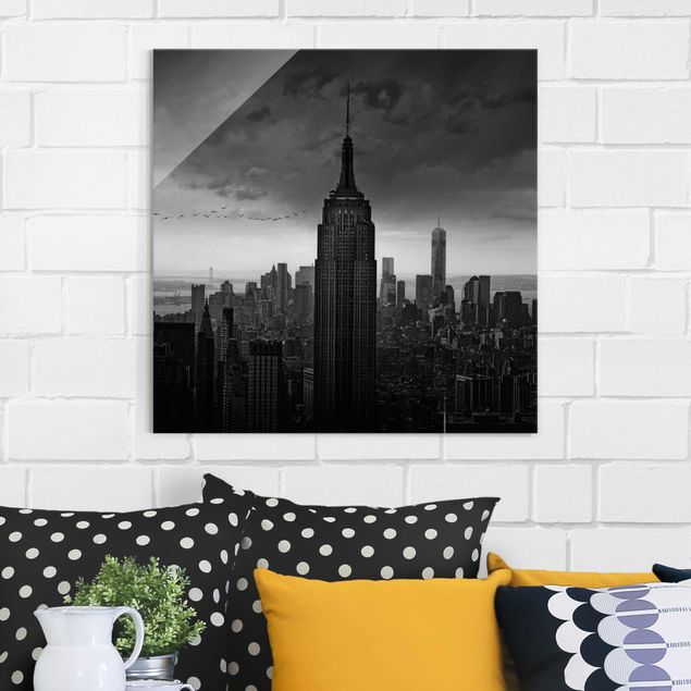 Obrazy na szkle architektura i horyzont Nowy Jork Widok na Rockefellera