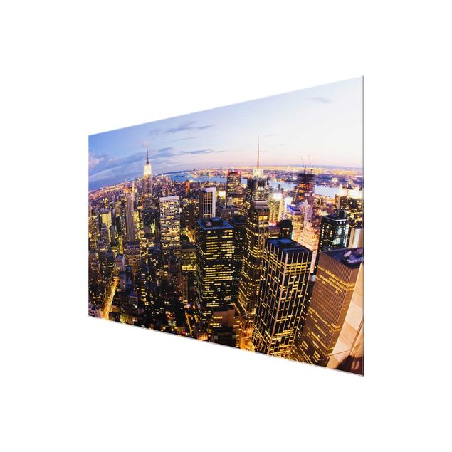 Obrazy do salonu Nocna panorama Nowego Jorku