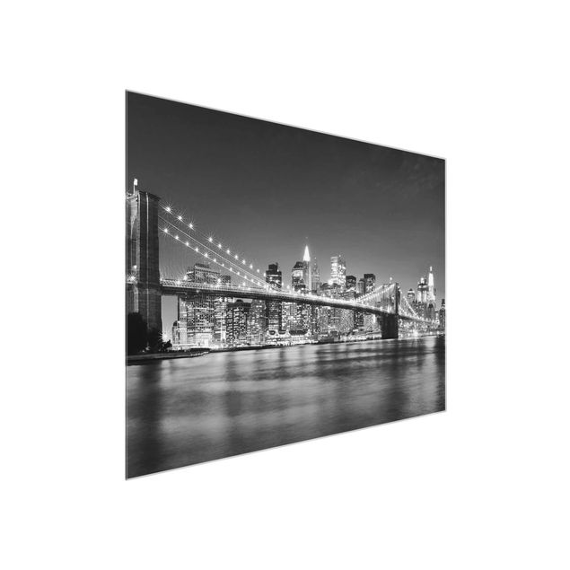 Obrazy Nowy Jork Most Manhattan nocą II