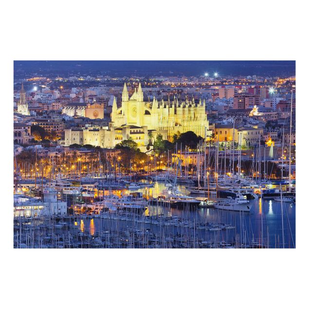 Obrazy nowoczesny Palma de Mallorca - panorama miasta i port