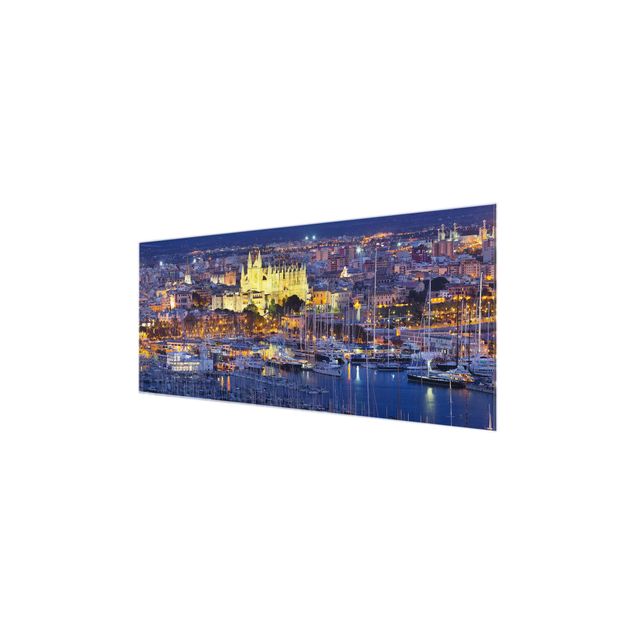 Architektura obrazy Palma de Mallorca - panorama miasta i port