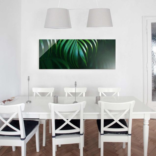 Obrazy na szkle panorama Kwiat palmy