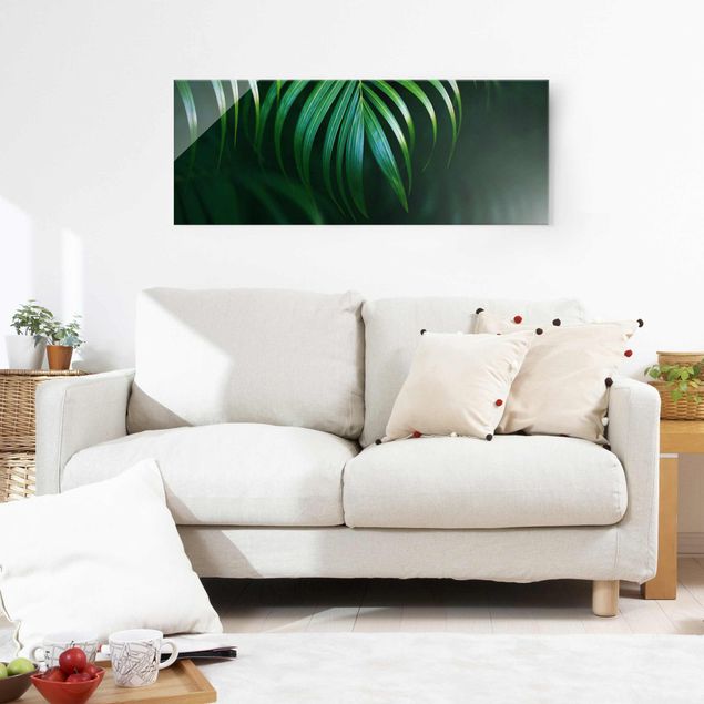 Obrazy do salonu nowoczesne Kwiat palmy